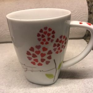 “I love you “ Starbucks mug.  Very pretty. 12 oz